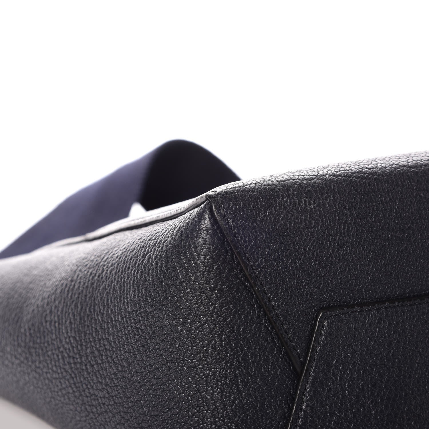 Celine Soft Grained Calfskin Small Sangle Bucket Bag Navy 11 of 11
