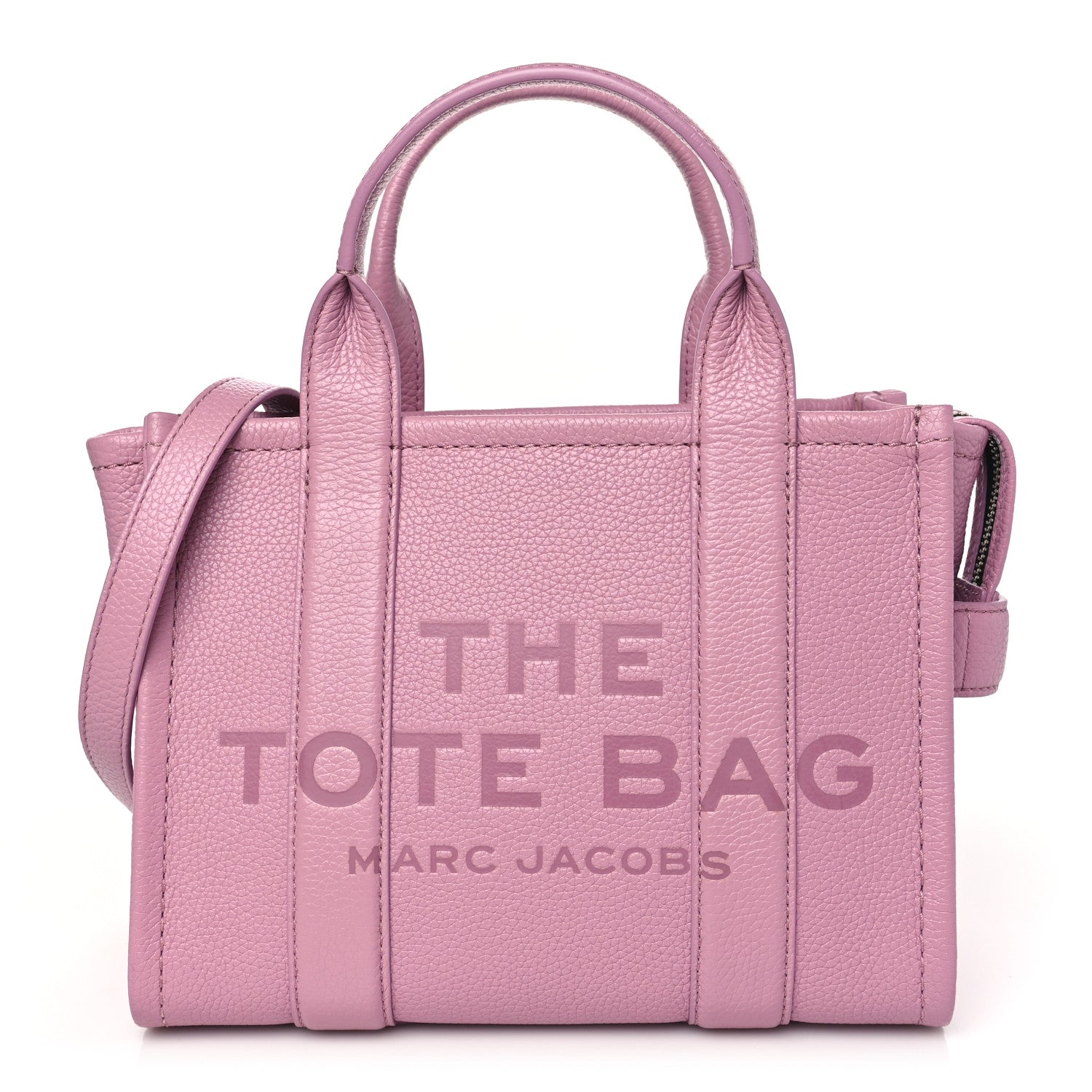 Marc Jacobs Grained Calfskin Small The Tote Bag Lilas 1 of 9