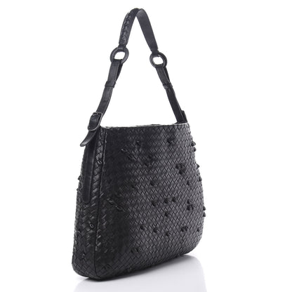 Bottega Veneta Nappa Intrecciato Naruto Knot Hobo Black 3 of 13