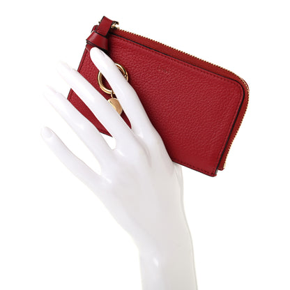 Chloe Calfskin Alphabet Purse Wallet Red 2 of 9