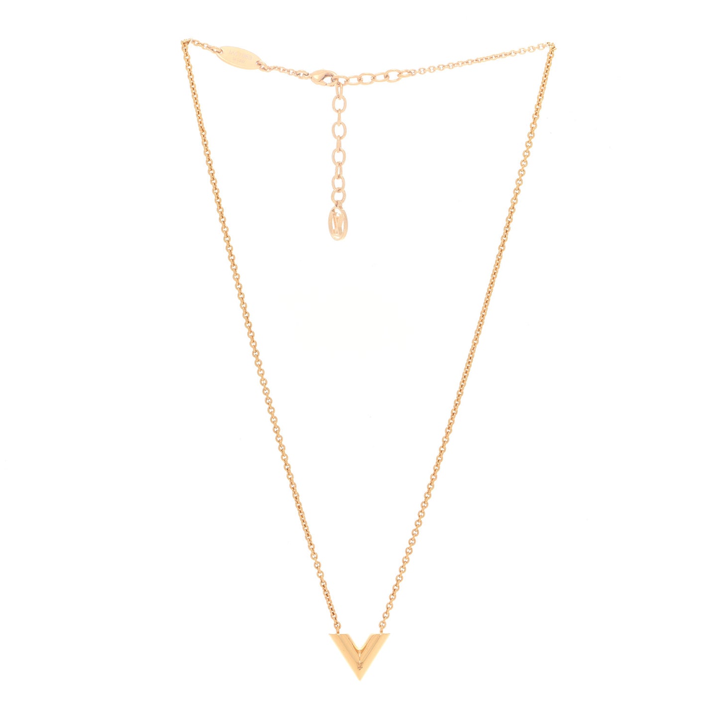 Essential V Necklace Gold