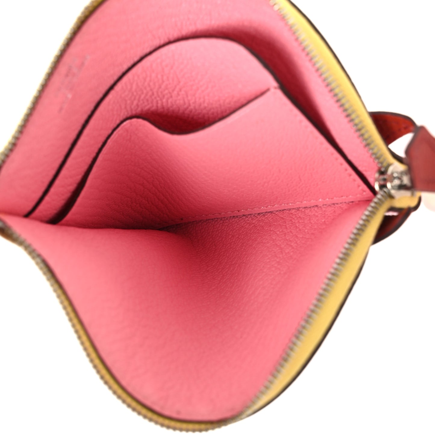 Chevre Mysore Paddock Change Purse Rose Confetti Brique