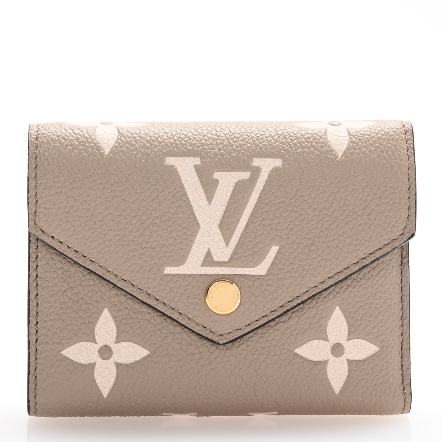 Louis Vuitton Empreinte Monogram Giant Victorine Wallet Tourterelle Creme 1 of 7