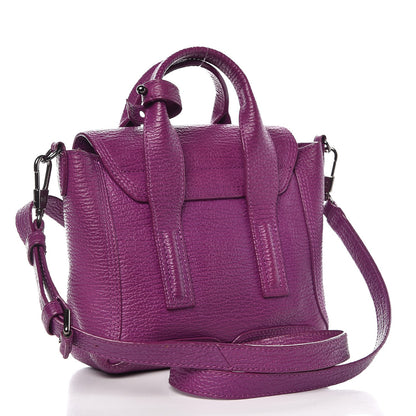 3.1 Phillip Lim 3.1 Textured Calfskin Mini Pashli Satchel Orchid 4 of 11
