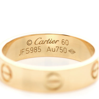 Cartier 18K Yellow Gold 5.5mm LOVE Ring 60 9.25 4 of 4