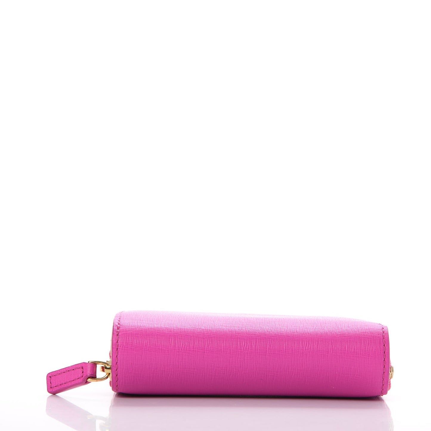 Coated Canvas Zip Around Wallet Electric Pink