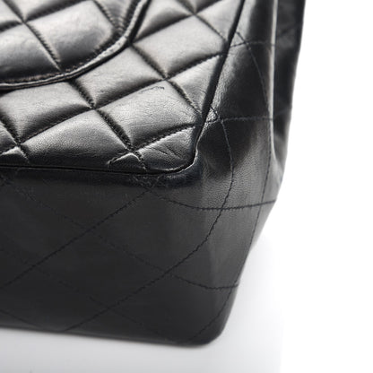 Chanel Lambskin Quilted Jumbo Single Flap Black 13 of 13