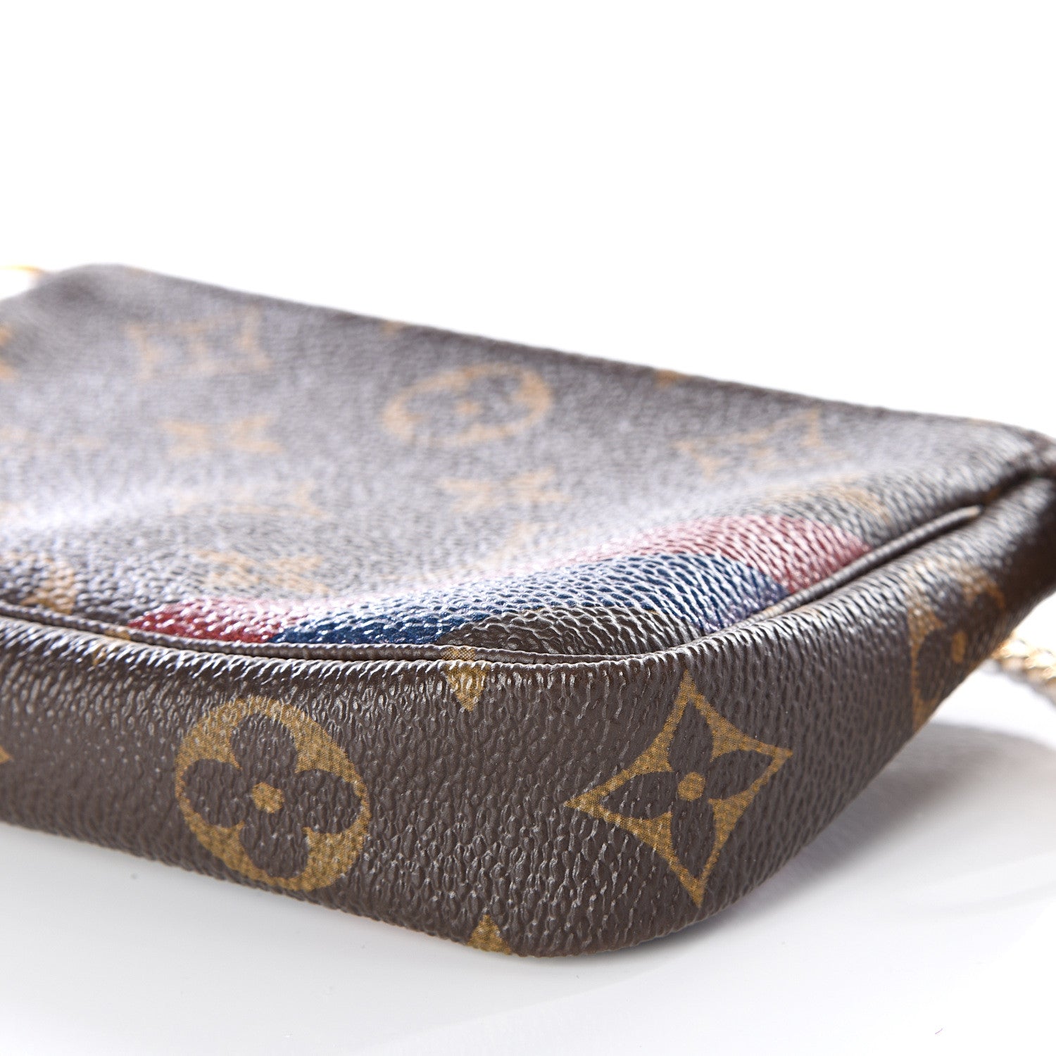 Louis Vuitton Monogram My LV Heritage Mini Pochette Accessories Rouge Blue De France 6 of 9