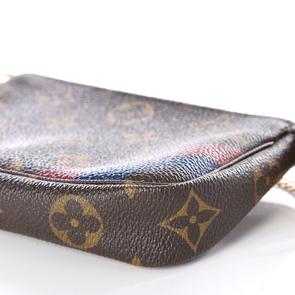 Louis Vuitton Monogram My LV Heritage Mini Pochette Accessories Rouge Blue De France 6 of 9