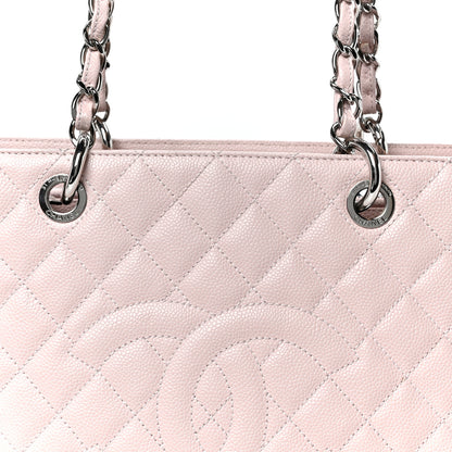 Chanel Caviar Quilted Grand Shopping Tote GST Light Pink 8 of 11
