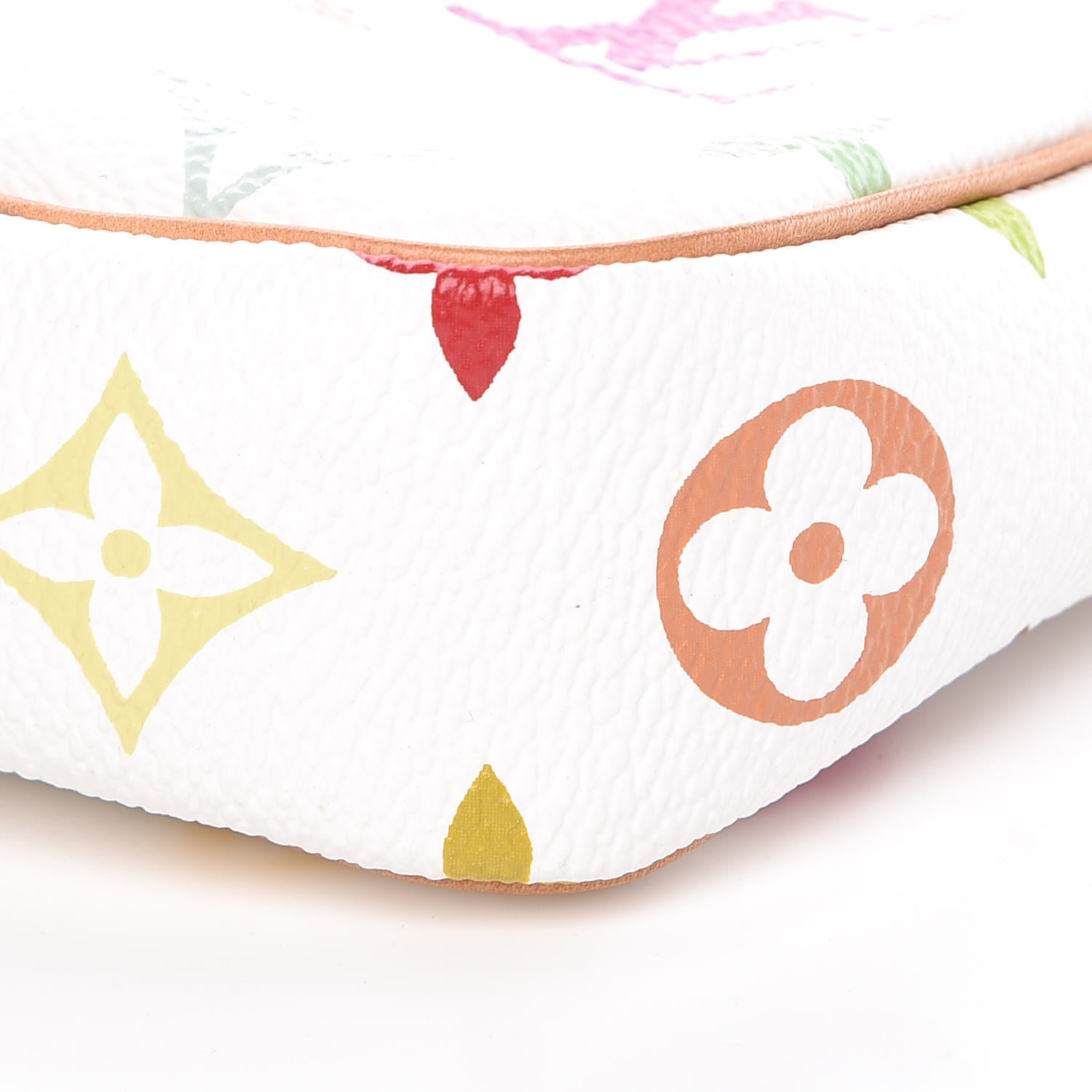 Louis Vuitton Monogram Multicolor Pochette Accessories White 10 of 12