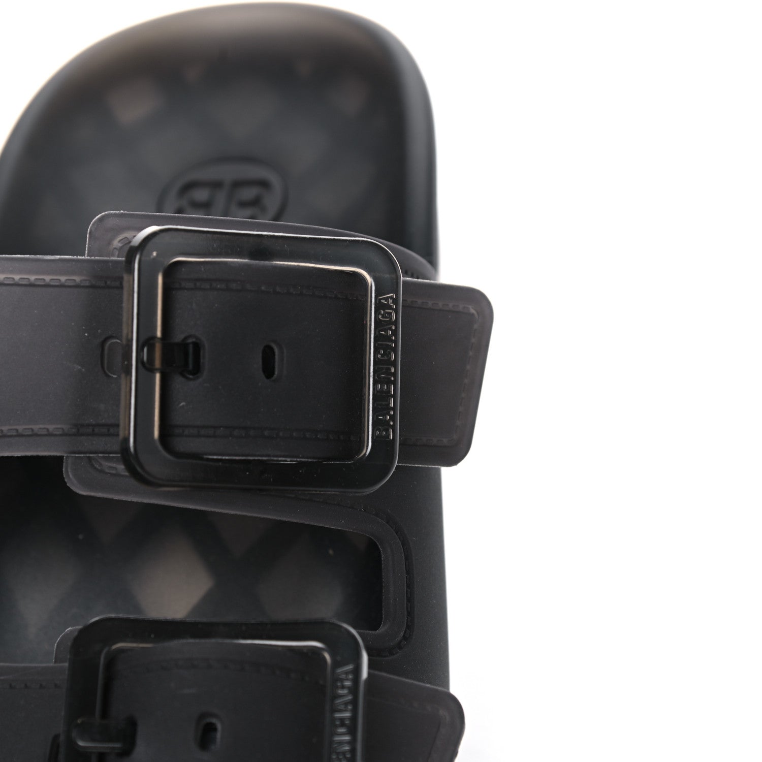Balenciaga Technical Polyurethane Mallorca 80 Sandals 40 Black 8 of 9