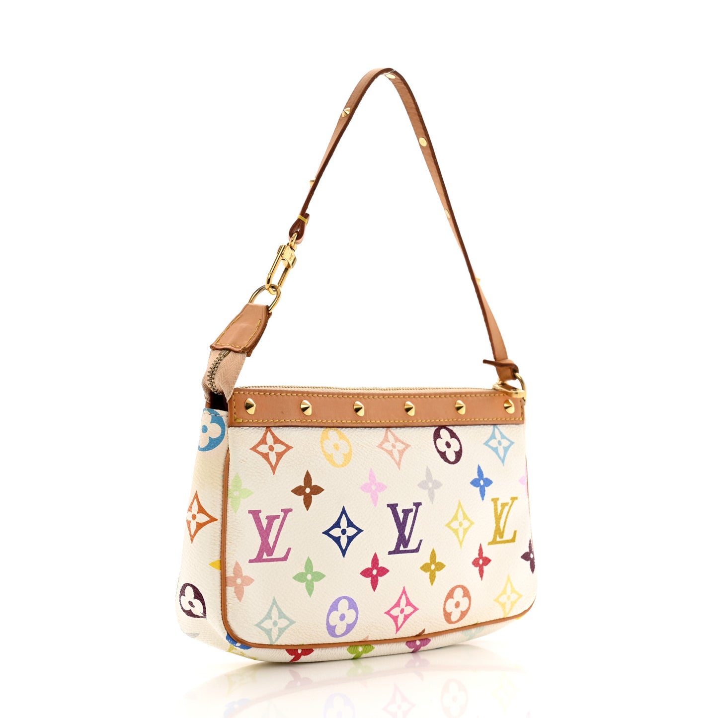 Monogram Multicolor Pochette Accessories White