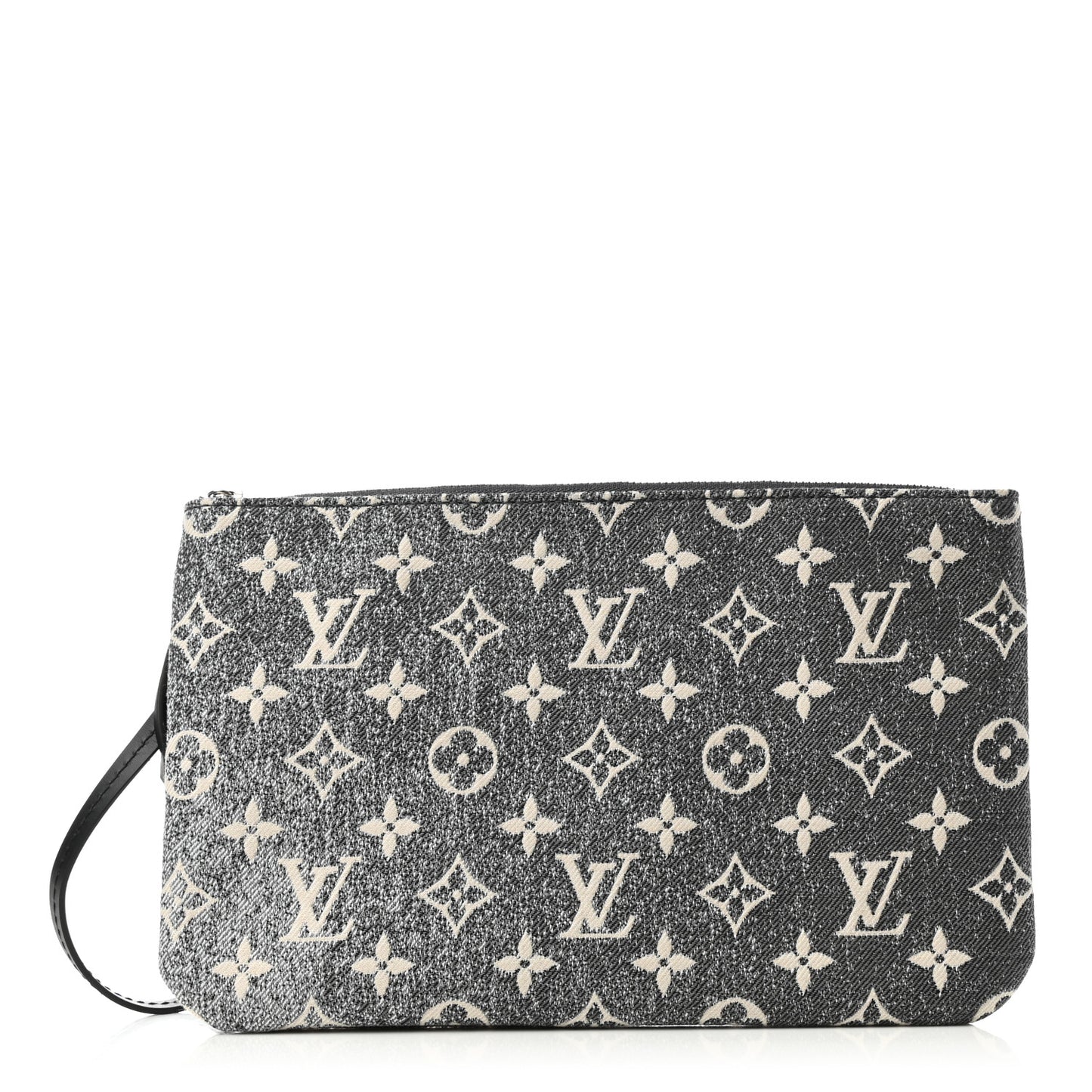 Denim Monogram Jacquard Neverfull MM GM Pochette Gray