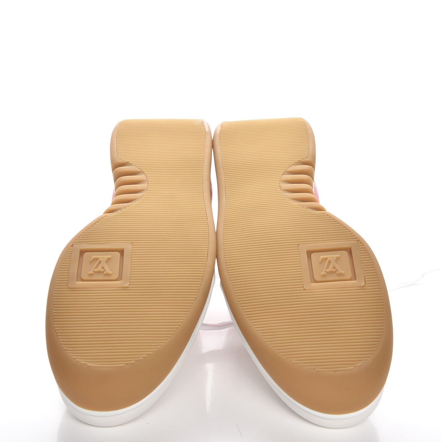X SUPREME Calfskin Monogram Sneakers 9 White Red