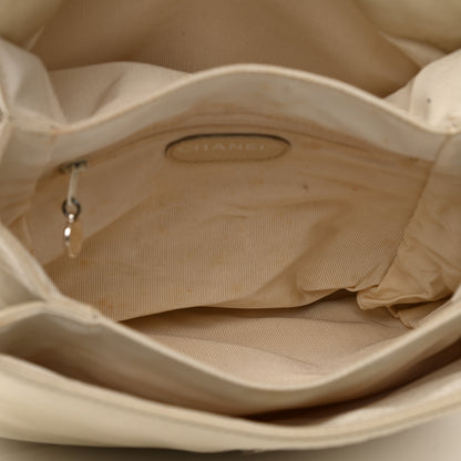 Chanel Lambskin CC Flap Backpack White 5 of 19