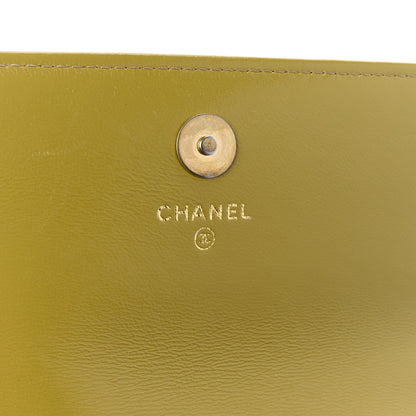 Chanel Lambskin Quilted Chanel 19 Flap Phone Holder With Chain Green 6 of 12