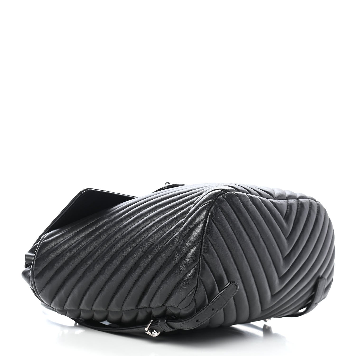 Chanel Calfskin Chevron Quilted Large Urban Spirit Backpack Black 4 of 9