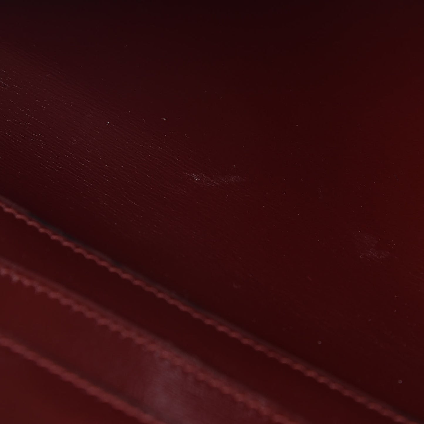 Box Checkbook Holder Wallet Rouge H