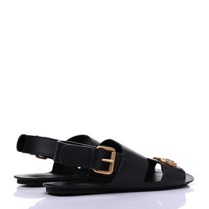 Gucci Calfskin Mens GG Marmont Sandals 7 Black 4 of 8