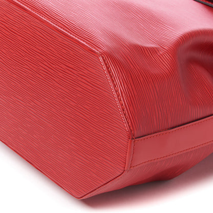 Louis Vuitton Epi Sac D'Epaule Castillan Red 6 of 8