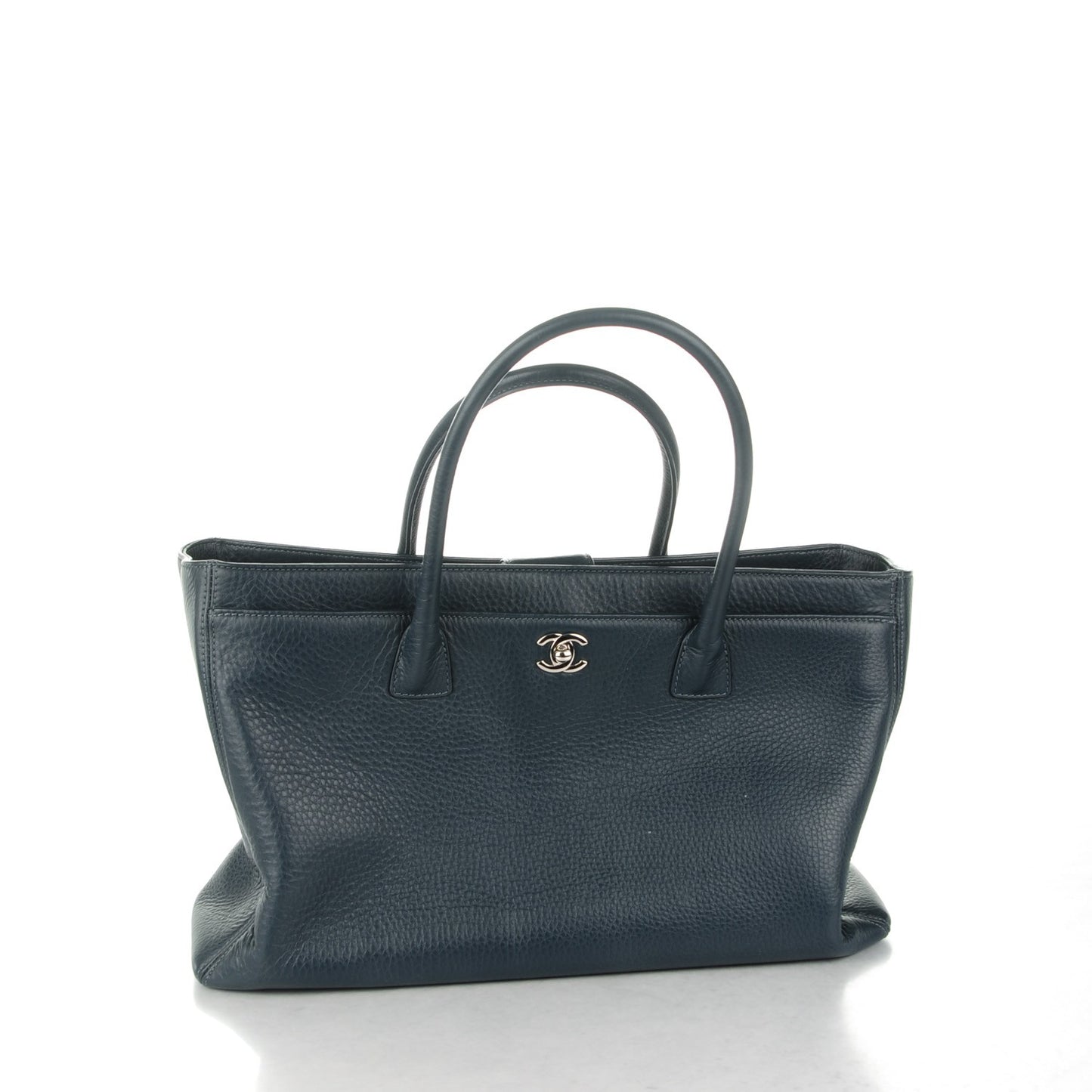 Deerskin Cerf Executive Shopper Tote Dark Blue