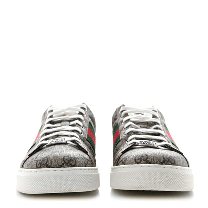 Gucci GG Supreme Monogram Ayers Web Mens Ace Sneakers 9.5 Beige Ebony 2 of 10
