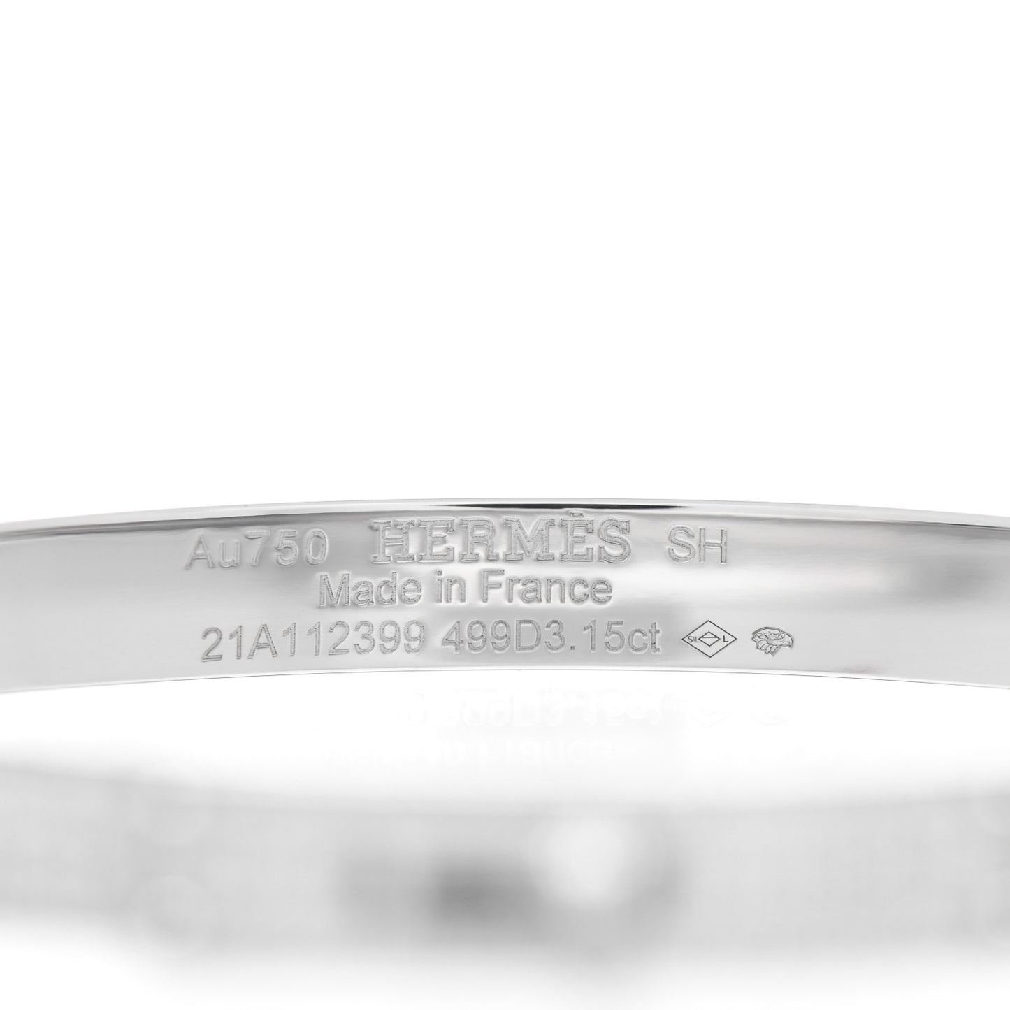 18K White Gold Diamond Kelly Full Pave Bracelet SH
