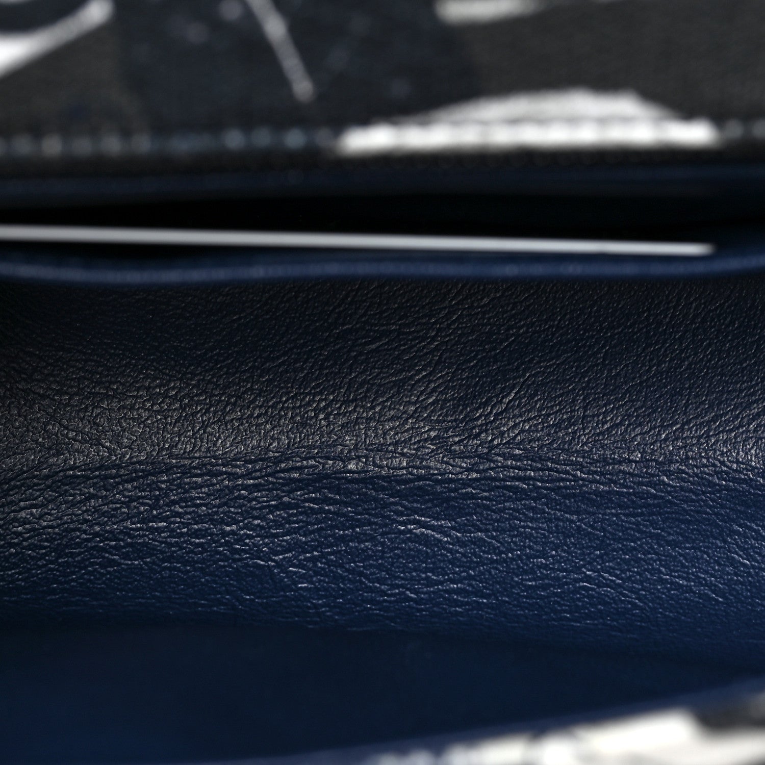 Chanel Jersey Quilted Graffiti Reissue Mini Flap Navy Blue 5 of 9