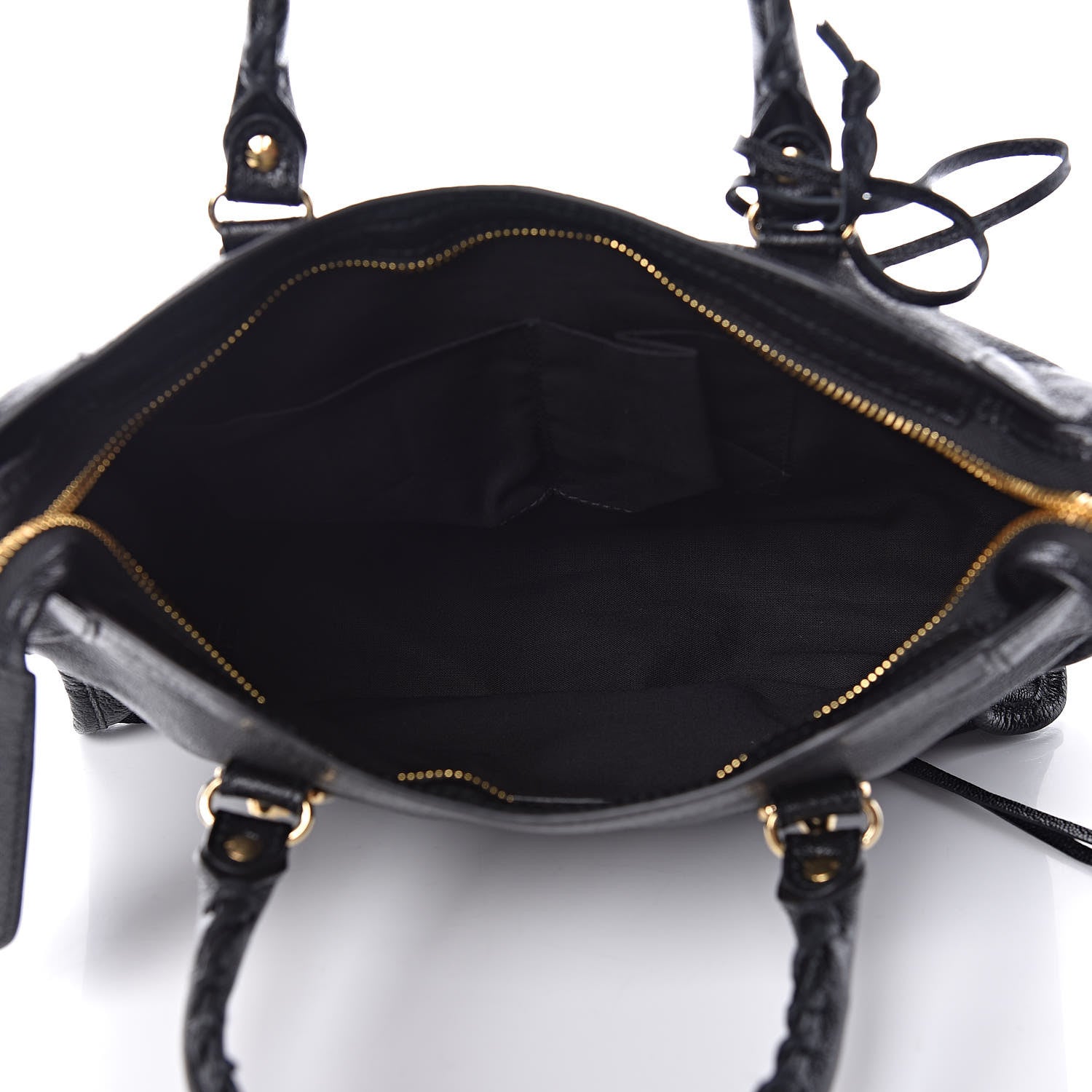 Balenciaga Chevre Gold Metallic Edge Hardware S City Black 5 of 9