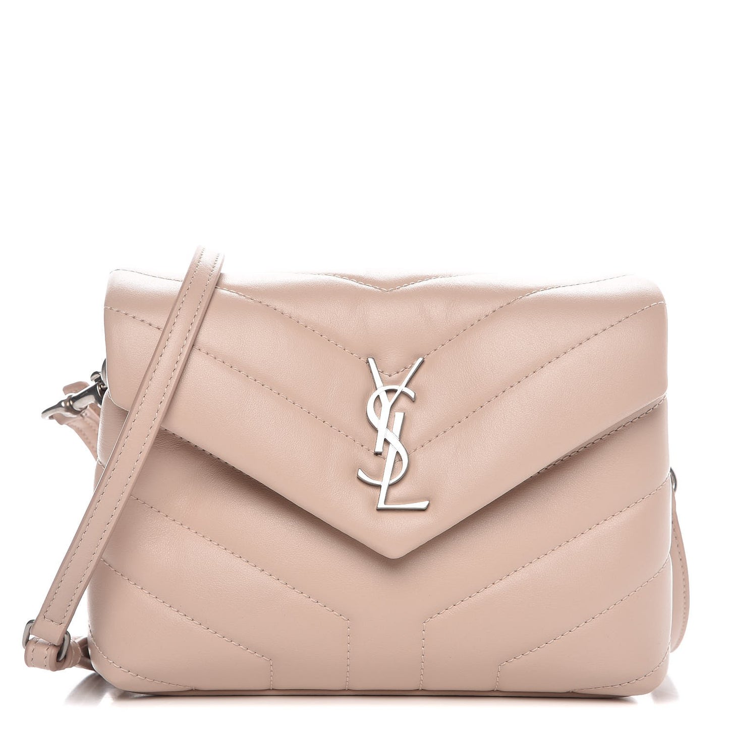 Calfskin Y Quilted Monogram Toy Loulou Crossbody Bag Marble Pink