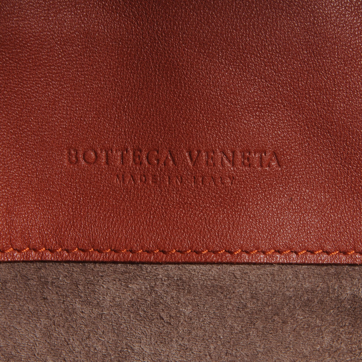 Nappa Intrecciato Large Fringe Tote Rust