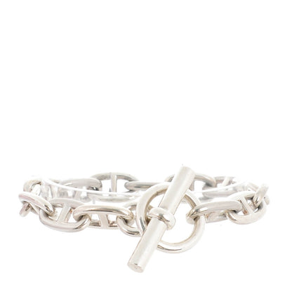 Hermes Sterling Silver GM Chaine d'Ancre Bracelet 14 1 of 6