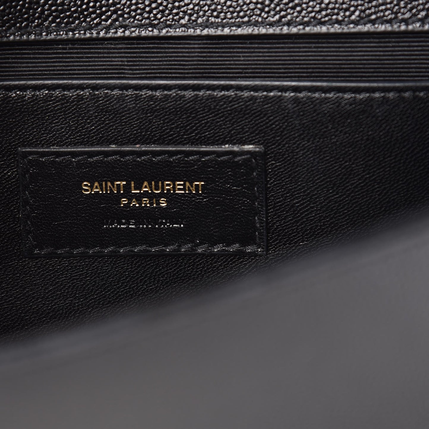 Grain De Poudre Monogram Cassandre Clutch Black