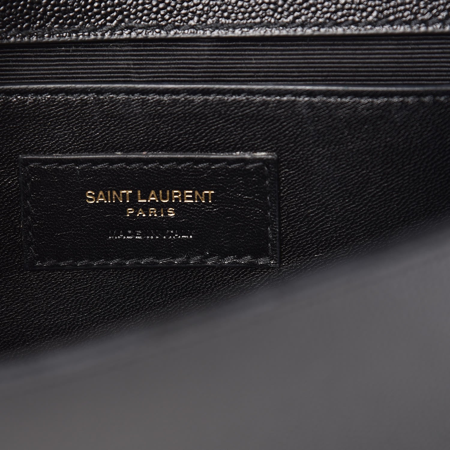 Saint Laurent Grain De Poudre Monogram Cassandre Clutch Black 7 of 10