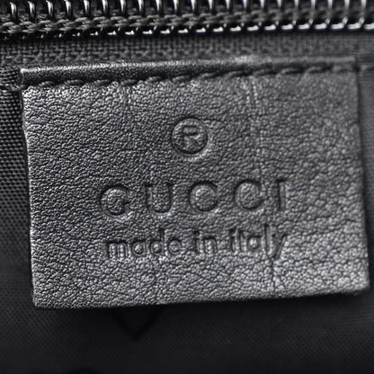 Gucci Guccissima Small Flap Messenger Bag Black 6 of 11