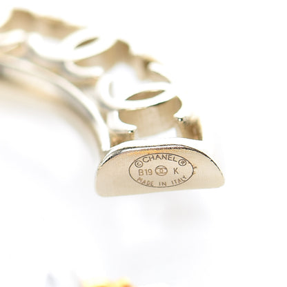 Chanel CC Hoop Earrings Gold 5 of 9