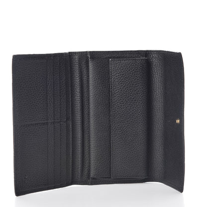 Gucci Guccissima Continental Flap Wallet Black 5 of 12