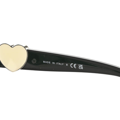 Chanel Acetate Square CC Heart Sunglasses 5519-A Black White 5 of 7