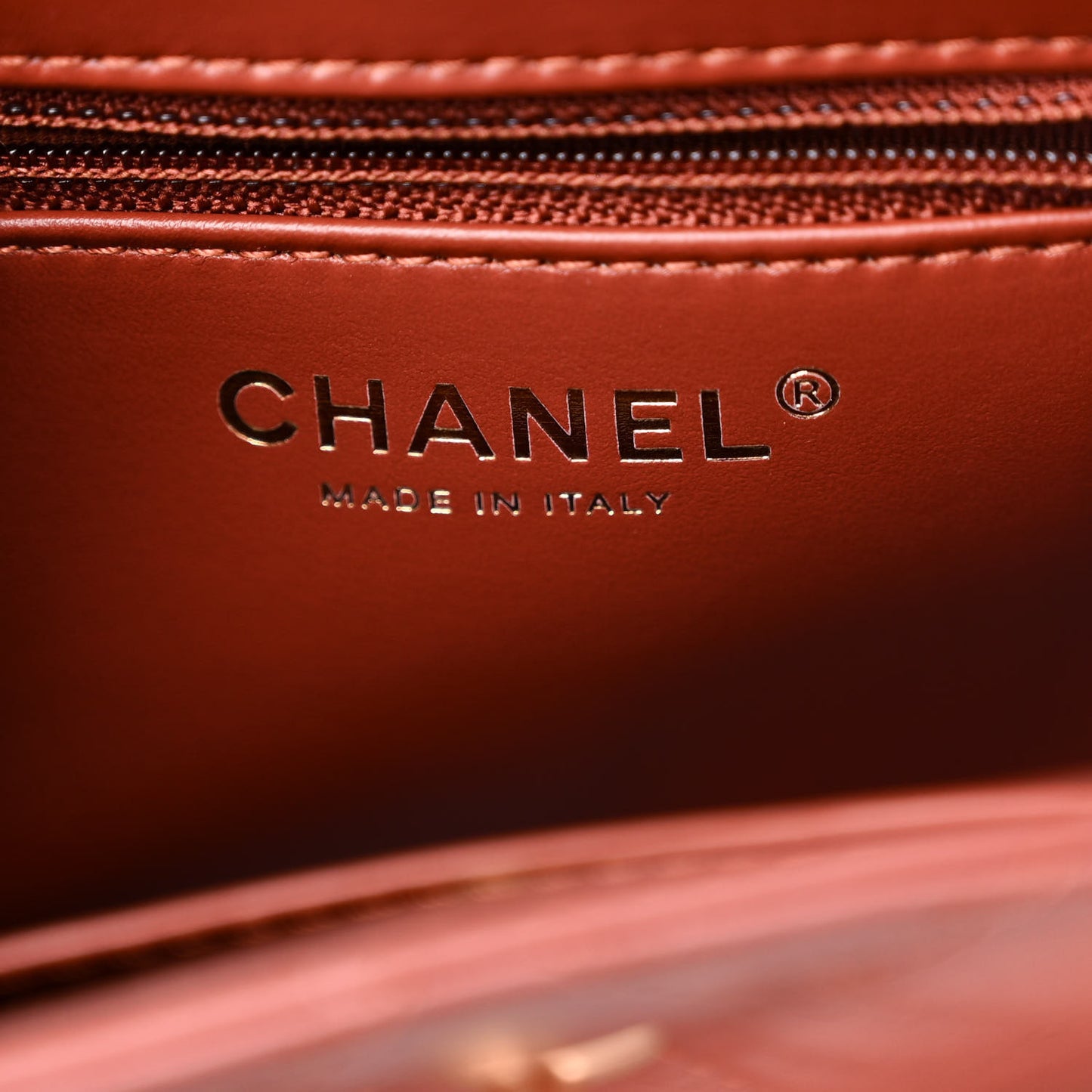 Shiny Aged Calfskin Quilted Nano Kelly Shopper Brown