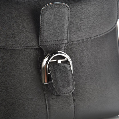 Delvaux Grained Calfskin MM Brillant Satchel Black 9 of 9