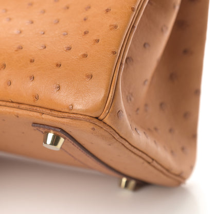 Hermes Ostrich Birkin 30 Gold 11 of 15