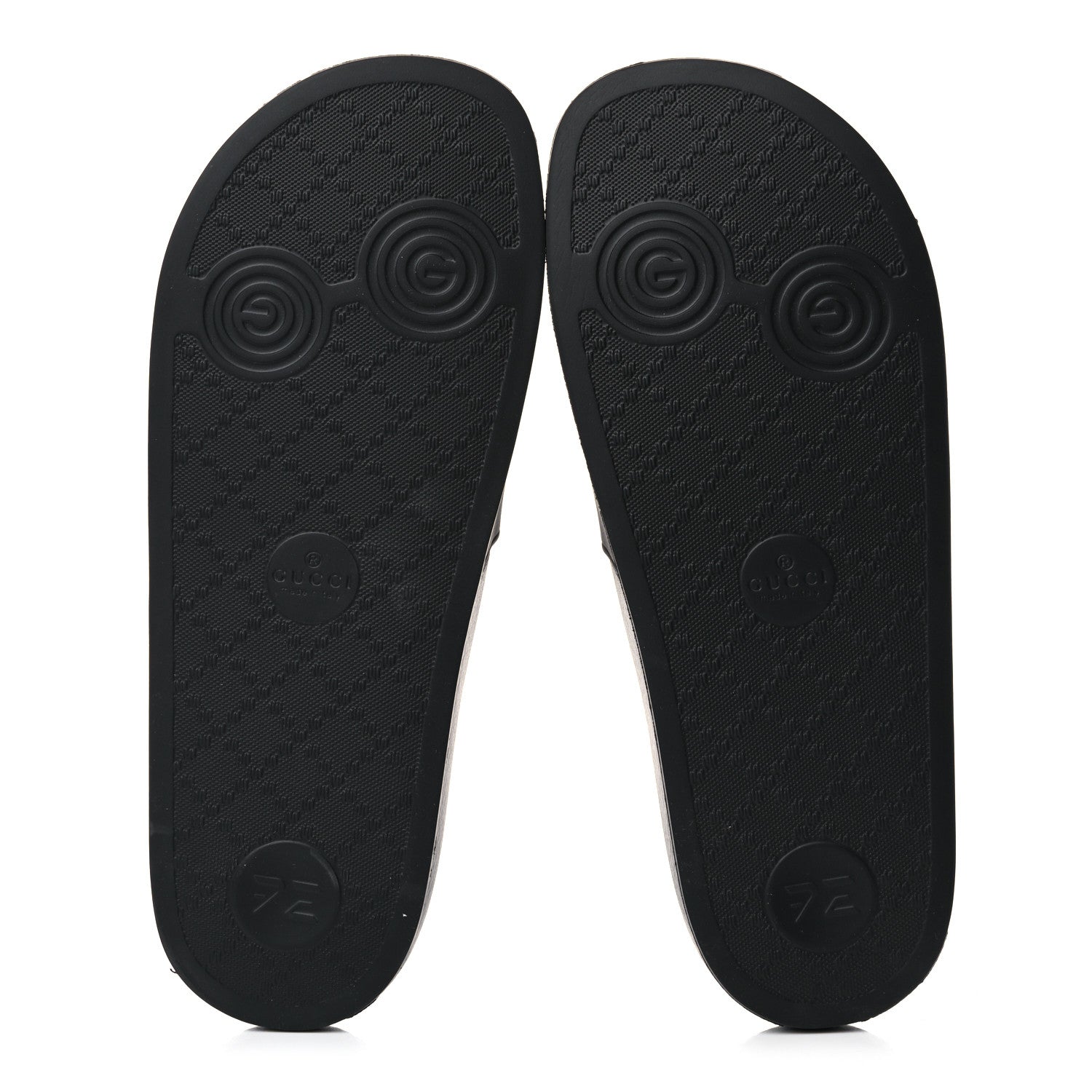 Gucci Rubber Womens Logo Slide Sandals 40 Black 5 of 9