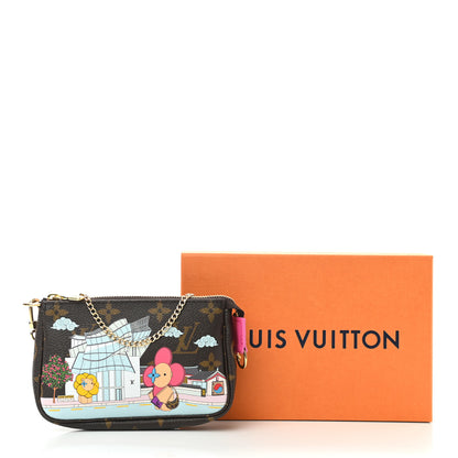 Louis Vuitton Monogram 2022 Christmas Animation Seoul Mini Pochette Accessories Fuchsia 7 of 7