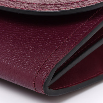 Burberry Grainy Calfskin Henley Wallet On Chain Burgundy 11 of 11