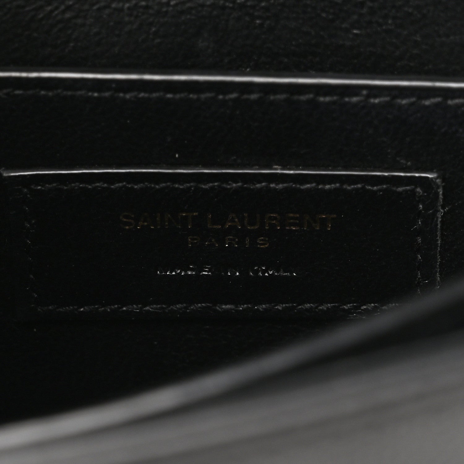 Saint Laurent Grain de Poudre Mini Classic Monogram Cassandra Top Handle Black 6 of 10