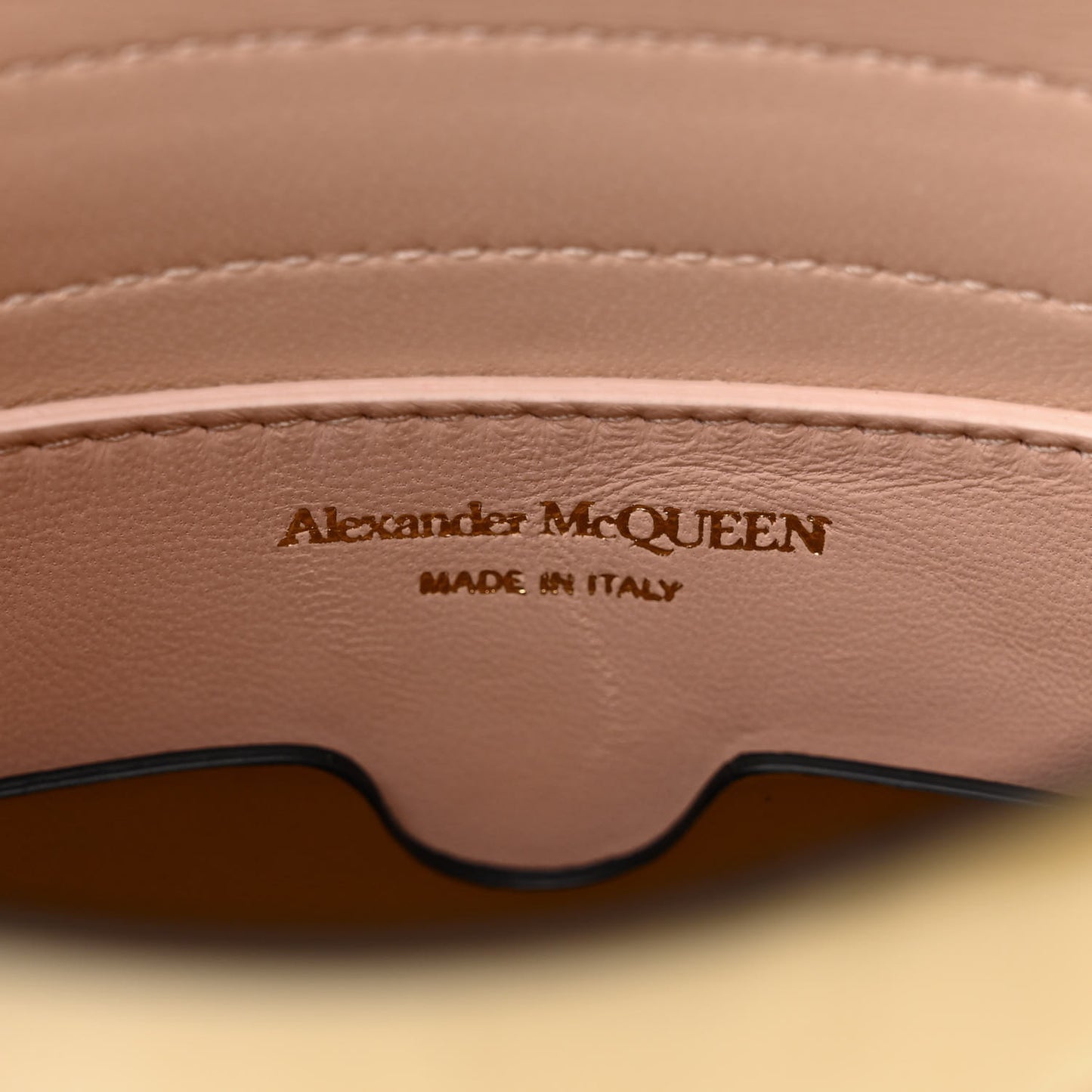 Metallic Calfskin The Curve Shoulder Bag Gold
