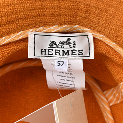 Hermes Cotton Eden Bucket Hat 57 Tan 8 of 9