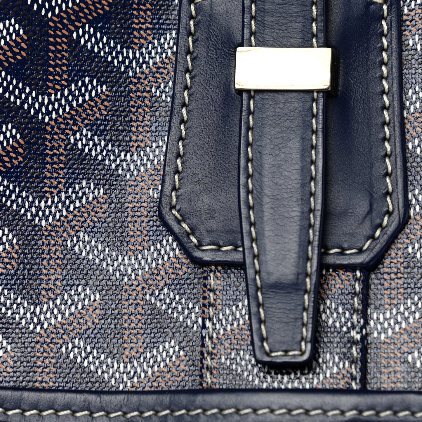 Goyardine Ambassade MM Briefcase Navy