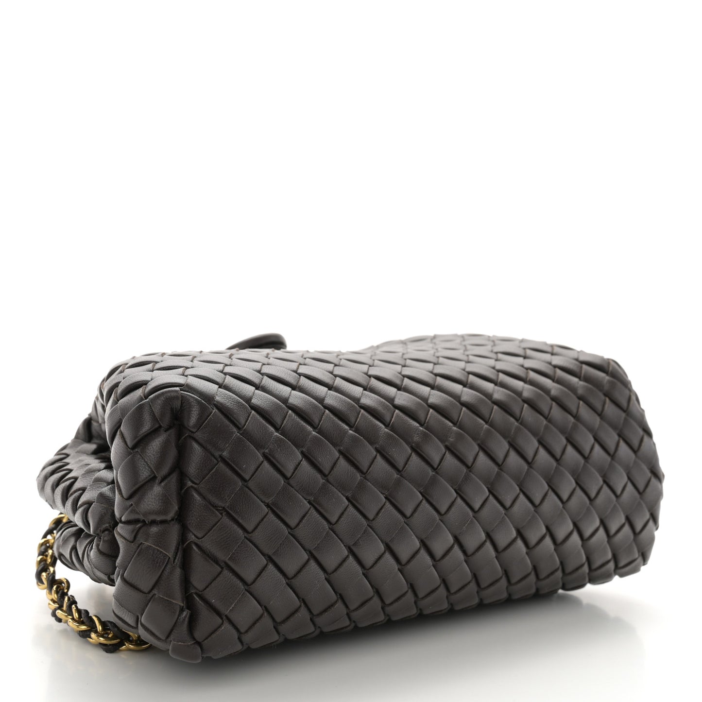 Nappa Intrecciato Small The Lauren 1980 Clutch With Chain Fondant